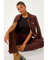 Roman - Corduroy Straight Stretch Trouser - Lyst