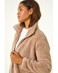 Roman - Soft Sherpa Fleece Jacket - Lyst