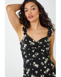 D.u.s.k - Ditsy Floral Print Midi Sundress - Lyst
