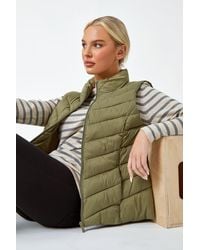 Roman - Petite Quilted Padded Gilet - Lyst