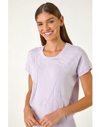 Roman - Leaf Print Hotfix Knitted Top - Lyst