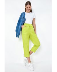 Roman - Cotton Cropped Cargo Trousers - Lyst