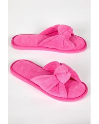 Roman - Towelling Knot Slipper - Lyst