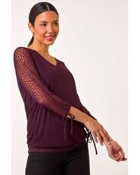 Roman - Spot Burnout Overlay Top - Lyst