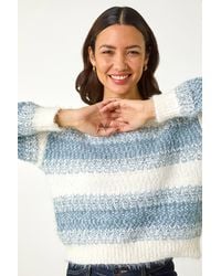 Roman - Contrast Shaded Stripe Jumper - Lyst
