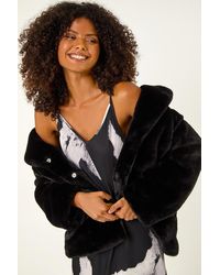 D.u.s.k - Faux Fur Coat - Lyst