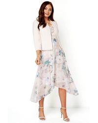 Roman - 3/4 Sleeve Tailored Jacquard Jacket - Lyst