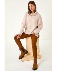 Roman - Fleece Lined Stretch Bengaline Trouser - Lyst