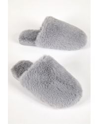 Roman - Faux Fur Mule Slipper - Lyst