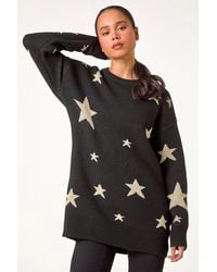 Roman Petite - Metallic Star Print Jumper - Lyst