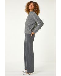 Roman - Sequin Detail High Neck Jumper - Lyst