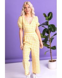 D.u.s.k - Gingham Check Jumpsuit - Lyst