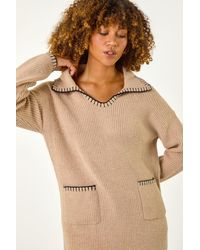 Roman - Blanket Stitch Collared Jumper - Lyst