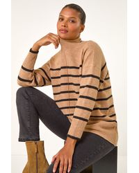 Roman - Relaxed Striped Knit Jumper - Lyst