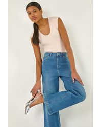 Roman - Faux Pearl Trim Top - Lyst