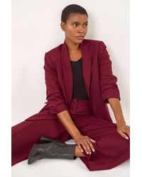 Roman - Wide Leg Relaxed Trousers - Lyst