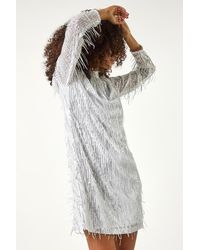 D.u.s.k - All Over Fringe Shift Dress - Lyst