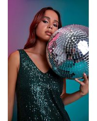 Roman Petite - Sequin Sparkle V-Neck Vest Top - Lyst