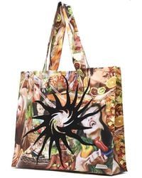 Rombaut Shopping Bag Happy People Logo Embroidery - Multicolour