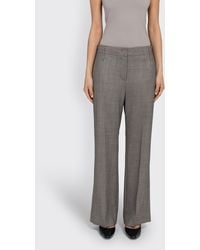 Amomento - Wool Flared Pants - Lyst