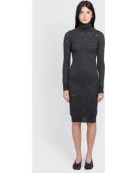 Maison Margiela - Mm6 Turtleneck Midi Dress - Lyst