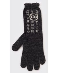 Maison Margiela - Mm6 Numeric Wool Gloves - Lyst