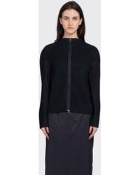 Amomento - Pleats Zip Up Jumper - Lyst