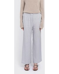 Amomento - Linen Banding Pants - Lyst