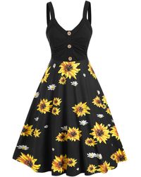 black sunflower dresses