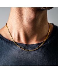 Rose Gold and Black Figaro Chain Necklace - 24kt Gold Plated - Multicolor