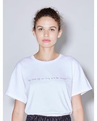 Rosetta Getty Natasha T-shirt "my Whole Life" - White