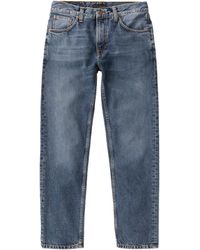 Jeans Terry apretados Nudie Jeans de Denim de color Azul para hombre Hombre Ropa de Vaqueros de Vaqueros slim 