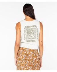 Roxy - Poly Blocks Wildflower Tank - Lyst