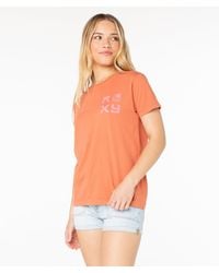 Roxy - Wave Cuts Tee - Lyst