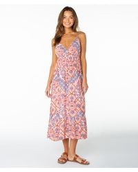 Roxy - Warm Rays Midi Dress - Lyst