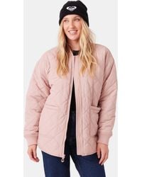 Roxy - Aurora Quilted Bomber - Lyst