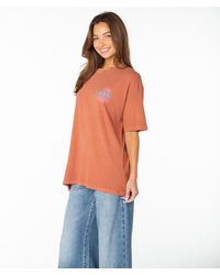 Roxy - Sun Club Oversized Tee - Lyst