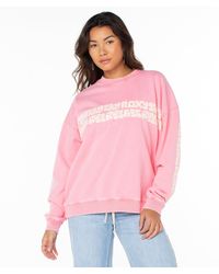 Roxy - Lineup Oversized Crew - Lyst
