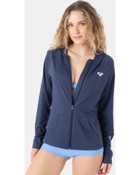 Roxy - Long Sleeve Hoodie Zipped Rashguard - Lyst