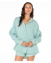 Roxy - Morning Time Button Up - Lyst