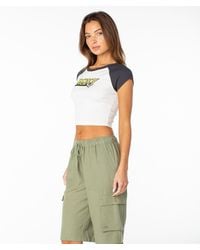 Roxy - Crop Baby Tee - Lyst