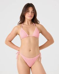 Roxy - Crochet Mini Tiki Triangle Bikini Top - Lyst