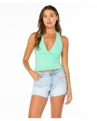 Roxy - South Shore Halter Tank - Lyst