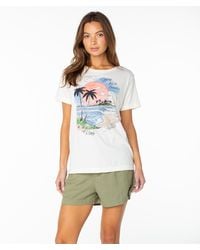 Roxy - Coastal Beach Boyfriend Crew - Lyst
