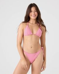 Roxy - Good Vibes Mitered Tiki Triangle Bikini Top - Lyst