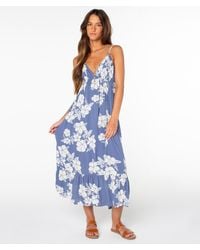 Roxy - Warm Rays Midi Dress - Lyst