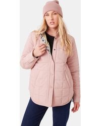 Roxy - Alpine Quilted Shacket - Lyst