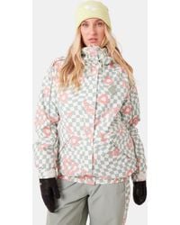 Roxy - W25 Highridge Hoody Print Jacket - Lyst