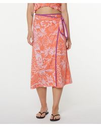 Roxy - Palma Wrap Skirt - Lyst