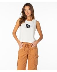 Roxy - Palm Poster Wildflower Tank - Lyst